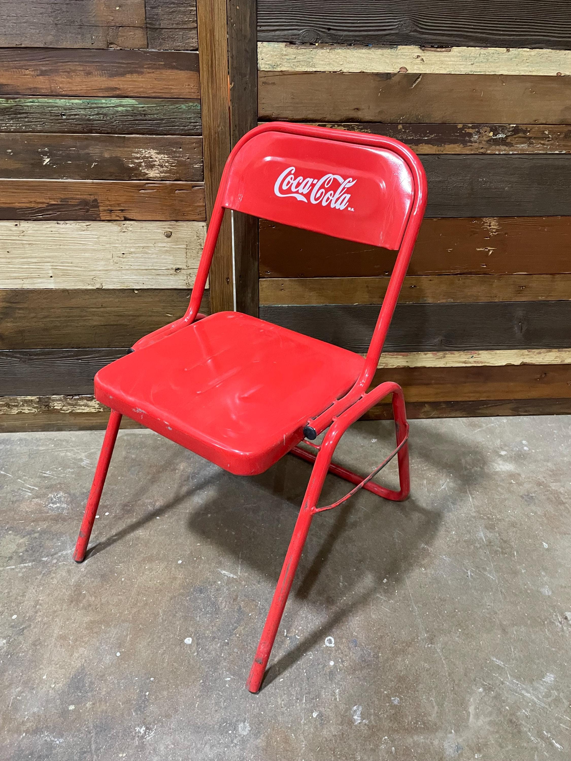 Set of 4 Coca Cola Metal Chairs-mexican-restaurant-bar-soda-man