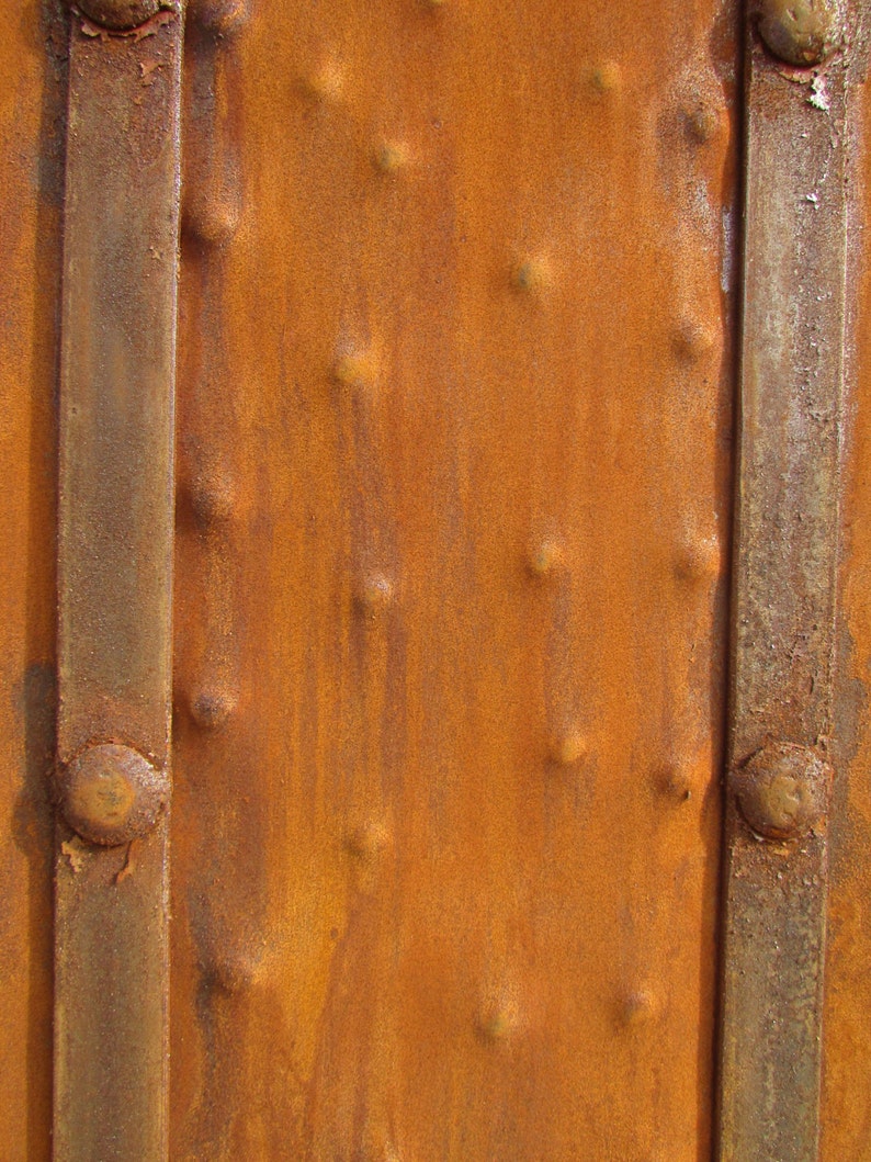 Rustic Iron Hammered Metal Panels12x34 inHandmadeRust Etsy