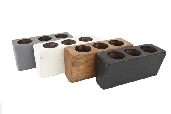 3 Hole Sugar Mold Candleholder-mold Only-9 Inches-old Mexican