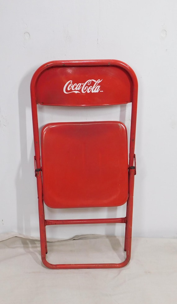 Set of 4 Coca Cola Metal Foldable Chairs-mexican-restaurant-bar