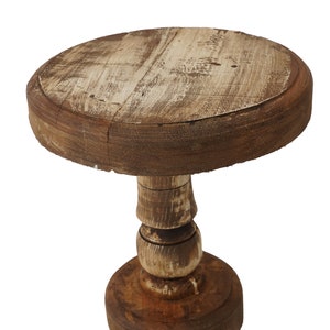 Farmhouse Cake Stand-Home Decor-Farmhouse Decor-Kitchen-Primitive-Handmade-Wood-Antiqued White-11x11 inches