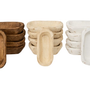 Tubby™ Mini Bowl-Trio Pack-Candle Ready-4 x 8 inches Dough Bowl-Wood-4 x 8 inch-Farmhouse-Tubby™ Bowl-Trio Pack-15 PCS-NEW