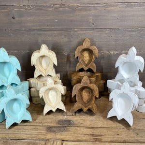 Super Mini Turtle Dough Bowl-5x7-Candle Ready-Super Mini-Turtle-NEW Size-Four Color Choices-Super Mini Turtle-5x7 inches-New Size