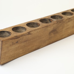 7 Hole Sugar Mold Candleholder-Old Mexican-Rustic-Wood-Sugar molds-Primitive-Wooden-Mold Only-22 inches