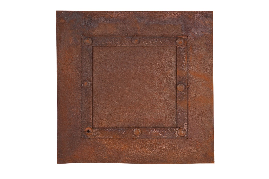Rustic Iron12x12 Incheshammered Metal Panelshandmaderust Finish