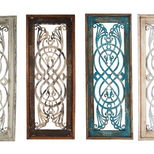 Braga™ Architectural  Window-Wall Decor-Primitive-Rustic-Garden-Patio-15x40-Distressed-Farmhouse-Four Color Choices
