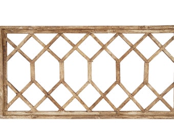 Diamond Double Window-Large-Wall-Primitive-Rustic-Garden-Patio-42-44 Long x 21 High-Wall Decor-Distressed-Farmhouse-Five Colors-Large Double