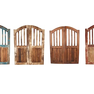 Arroyo Creek Decorative Doors-Pair-Wall-Primitive-Rustic-Garden-Wall Decor-30x40-Distressed-Farmhouse-Four Colors image 1