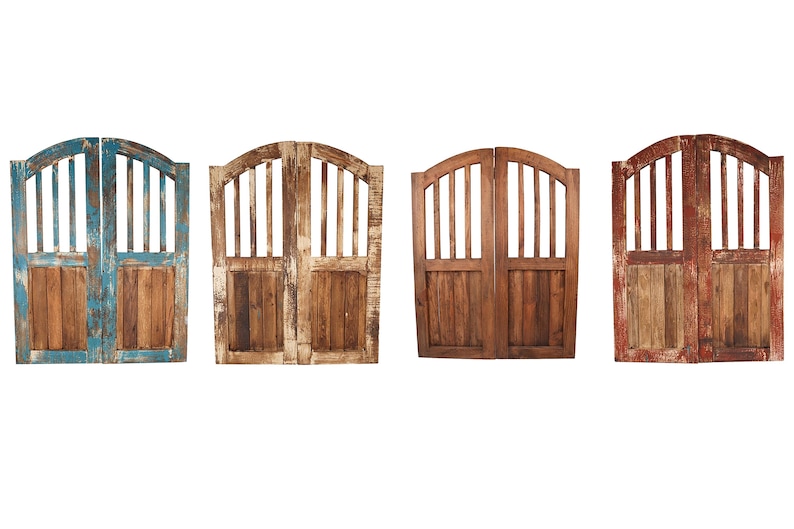 Arroyo Creek Decorative Doors-Pair-Wall-Primitive-Rustic-Garden-Wall Decor-30x40-Distressed-Farmhouse-Four Colors image 1