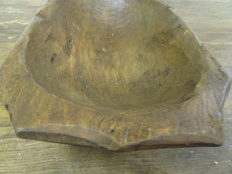 Rustic Deep Wooden Dough Bowl With Handles 23 Batea Etsy