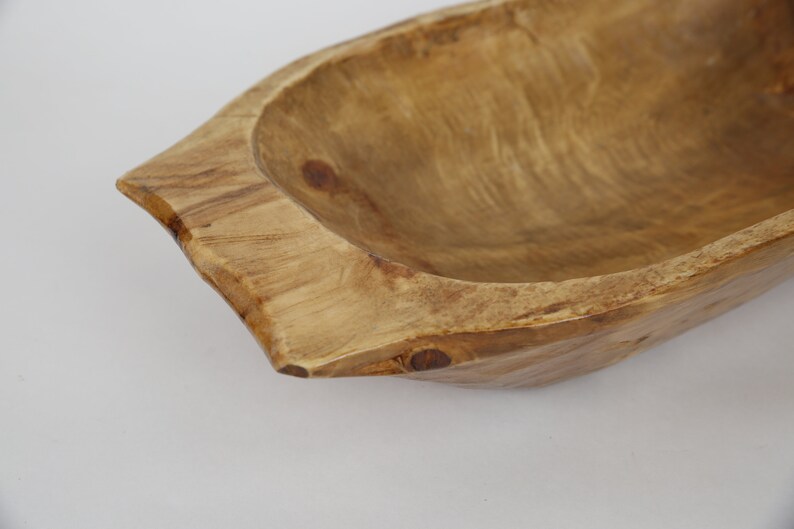 Food Safe Rustic Wooden Deep Dough Bowl w/ Etsy