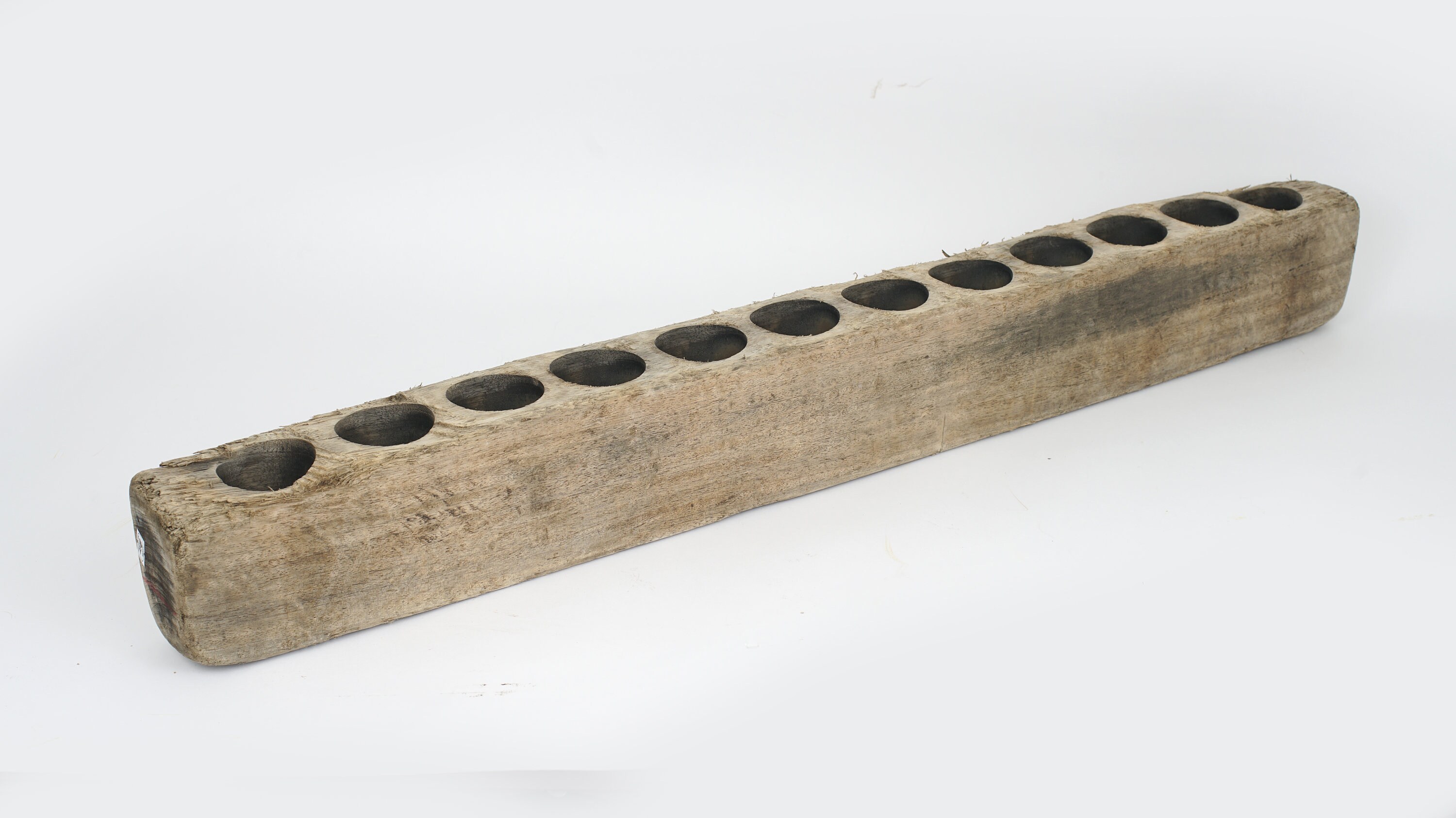 8 Hole Wooden Sugar Mold Wood Candle Holder, Primitive Rustic Home Decor