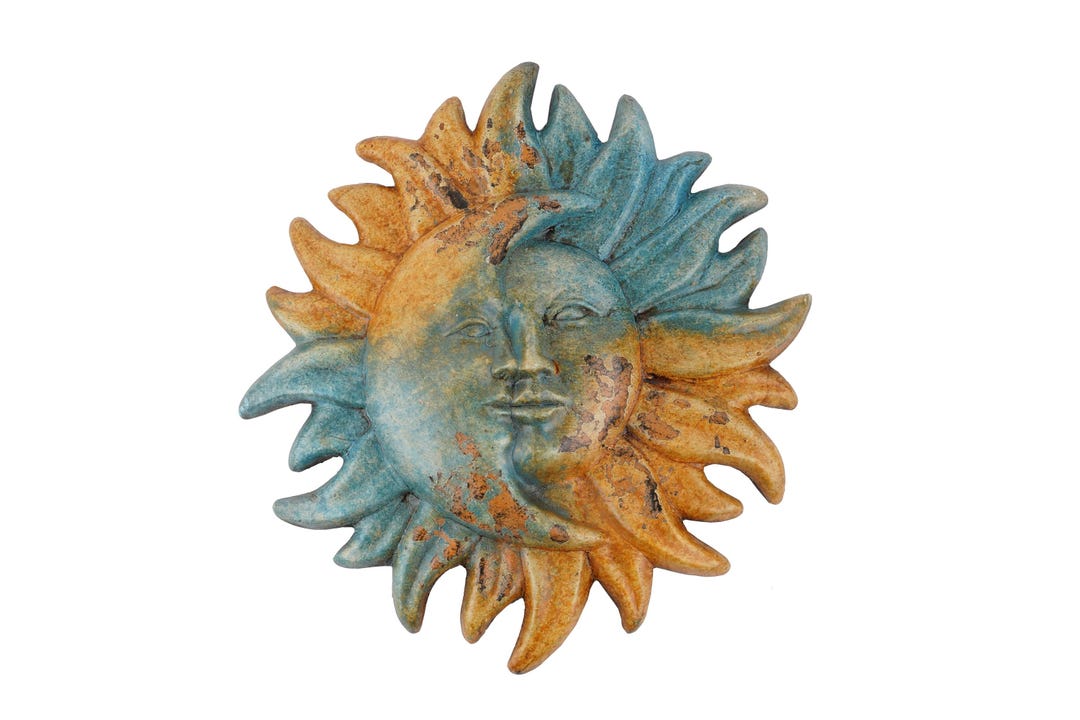 Hope Eclipse Clay Sun-hand Painted-garden-handmade-garden Decor
