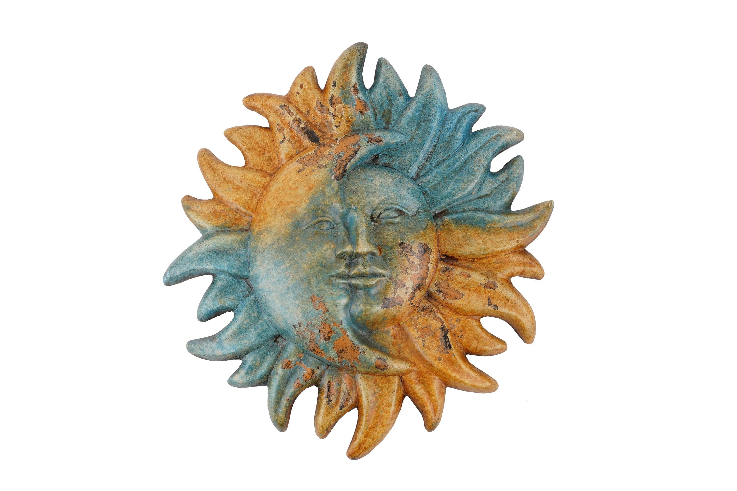 Hope Eclipse Clay Sun-hand Painted-garden-handmade-garden Decor