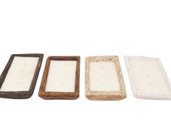 Quad Pack-Sierra™ Bowl-Farmhouse 6 x 10 inch Rectangular Dough Bowl-6 x 10 in-Candle Ready-Farmhouse Sierra™ Bowl-Quad Pack-4 Colors-12 PCS