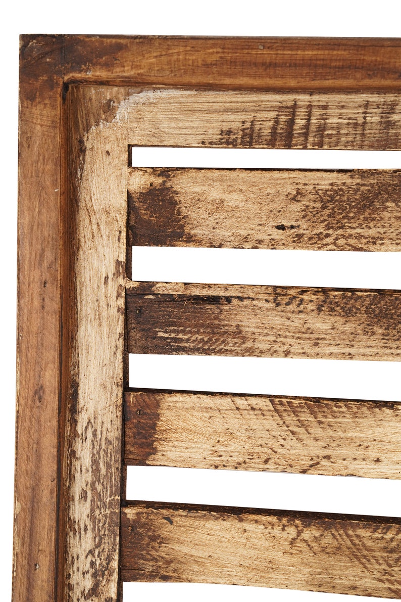 Milan Wood Shutters-Farmhouse-Window-Wall-Primitive-Garden-Patio-Distressed-Farmhouse-Rustic-Two Colors-Pair-Two Sizes image 3