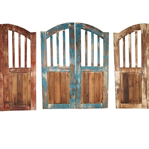 Arroyo Creek Decorative Doors-Pair-Wall-Primitive-Rustic-Garden-Wall Decor-30x40-Distressed-Farmhouse-Three Colors