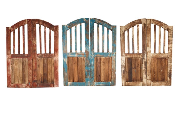 Rustic Wooden Saloon Doors unstained -  Israel