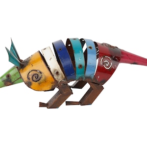 Amazing Armadillo-Yard Art-Farmhouse-Yard Metal Art-18Lx5Dx5H inches-Art-Garden-Animal Sculpture-Metal