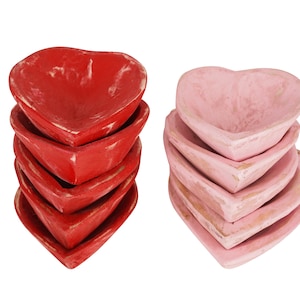 Love Pack-6x7x2 inches-New and Improved-Holds 8-10 Ounces-Carved Hearts-Candle Pour-Wood Heart-Two Colors-Love Pack-Mini