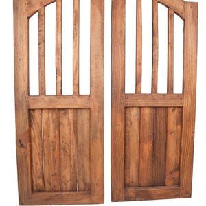 Arroyo Creek Decorative Doors-Pair-Wall-Primitive-Rustic-Garden-Wall Decor-30x40-Distressed-Farmhouse-Four Colors Brown-Waxed