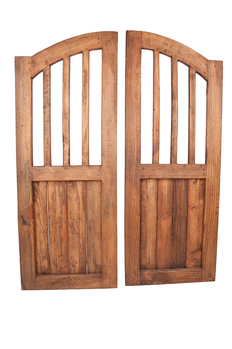 Arroyo Creek Decorative Doors-Pair-Wall-Primitive-Rustic-Garden-Wall Decor-30x40-Distressed-Farmhouse-Four Colors Brown-Waxed