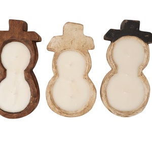 Original Design-Small-Farmhouse Snowman-6 x 12 in-Wood-Carved-Candle Pour-Exclusive Design-3 Color Choices-Snowman-Small