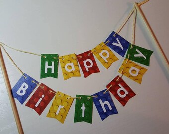 birthday cake banner etsy