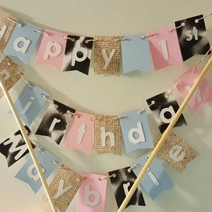 Cake Bunting, Rodeo, Happy Birthday, Cake Topper, Paper banner image 5