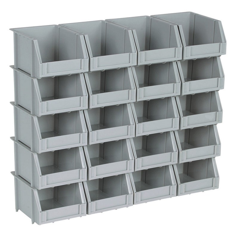 Stackable Storage Bin Bins Organizer Hardware Image 0
