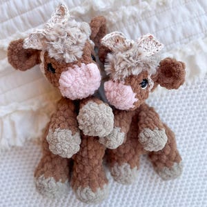 MADE TO ORDER Crochet Cow | Cow Stuffed Animal | Cow Lovey | Kids Toy | Baby Cow