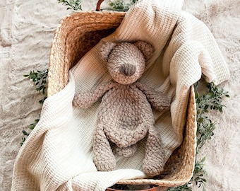 MADE TO ORDER Bear Lovey | Crochet Lovey | Crochet Bear | Crochet Toy Bear