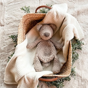 MADE TO ORDER Bear Lovey | Crochet Lovey | Crochet Bear | Crochet Toy Bear