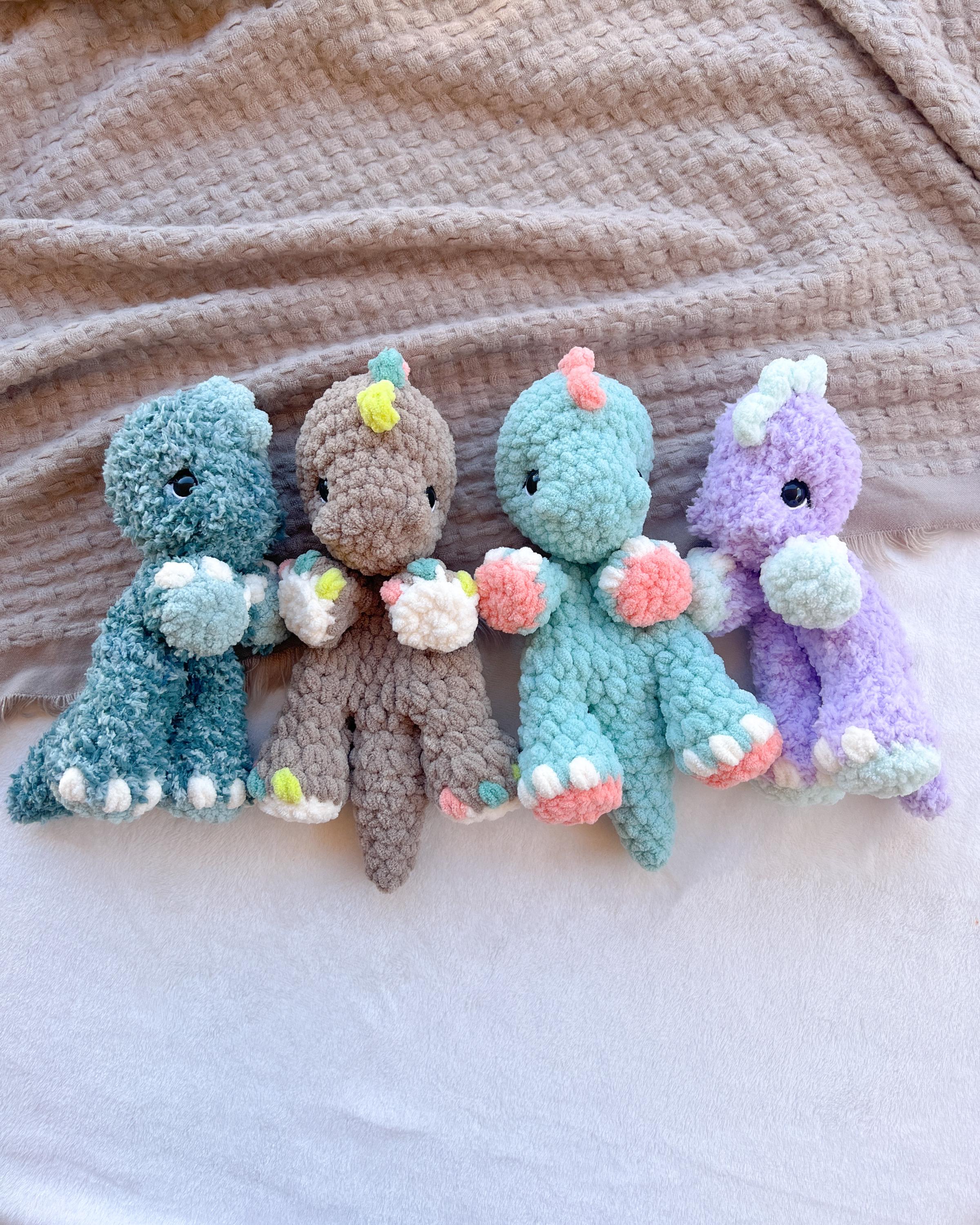 Crochet Dino | Crochet Dinosaur | Indie the Ittysaurus | Dog kids toy