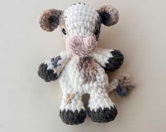 MADE TO ORDER Crochet Cow | Cow Stuffed Animal | Cow Lovey | Kids Toy | Cow