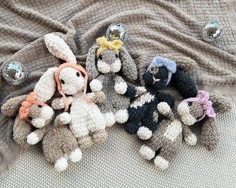 Crochet Baby Bunny | Crochet Bunny Lovey | Bunny toy | Baby Bunny Snuggler