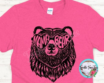 Camiseta de mamá osa, camiseta suave para mamá, regalo para el Día de la Madre