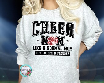 Sudadera Cheer Mom, Loud & Proud, camiseta con espíritu de competición