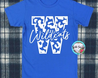Camiseta infantil Kentucky Wildcats, 100 % algodón, con estampado juvenil
