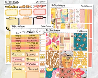 Bijentuinplanner stickers standaard wekelijkse kit