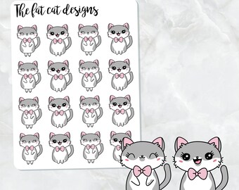 Lily de Kat Exclusieve Die Cut en Sticker Sheet Set voor Erin Condren Happy planner reizigers notebook Bullet Bujo Journal Hobonichi