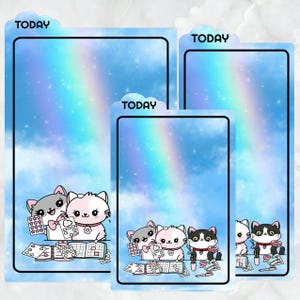 Pencil Board Planner Friends Flora, Lily and Bud Plan for Hobonichi Techo Cousin and Weeks A6 A5
