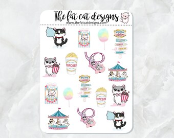 Flora Lily and Bud Carnival Fun Variety Exclusive Cat Sticker Sheet