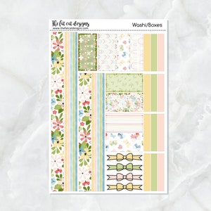 Beautiful Spring Planner Stickers Standard Weekly Kit Washi/Headers/Boxes