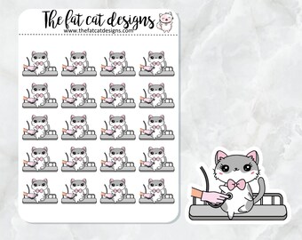 Lily Vet Check Up Appointment Exclusive Cat Die Cut Sticker Sheet