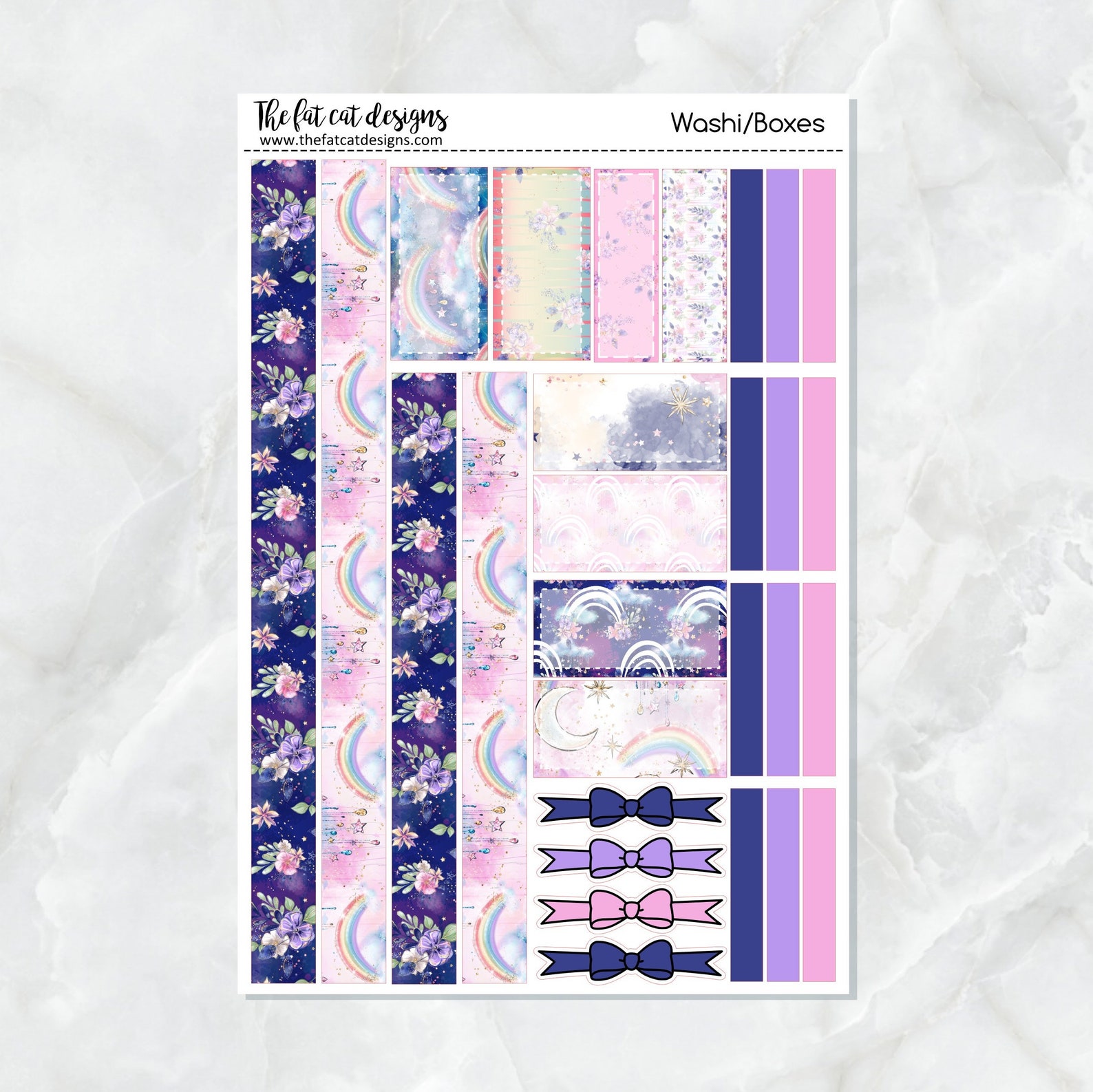 Dreamy Skies Rainbow Planner Stickers Standard Weekly Kit - Etsy