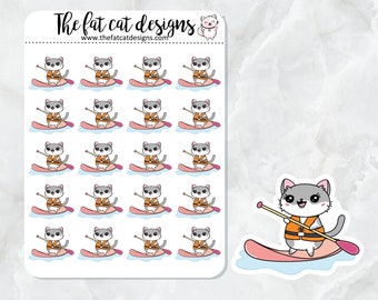 Lily Stand Up Paddle Board SUP Exclusive Cat Die Cut Sticker Sheet