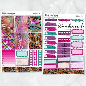 Wild Things Mini Planner Sticker Kit for the Printpression B6 Erin Condren Travelers Notebooks image 1