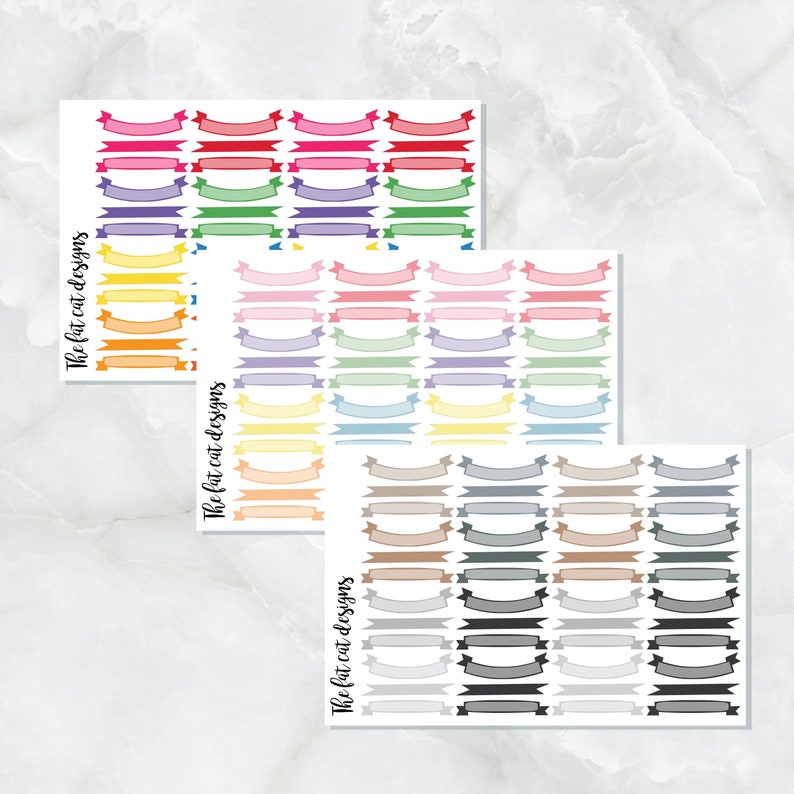 Banners Dividers Planner Stickers for the Hobonichi Weeks Pocket Micro Travelers Notebooks