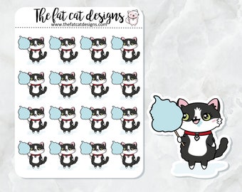 Bud Loves Cotton Candy Exclusive Cat Die Cut Sticker Sheet